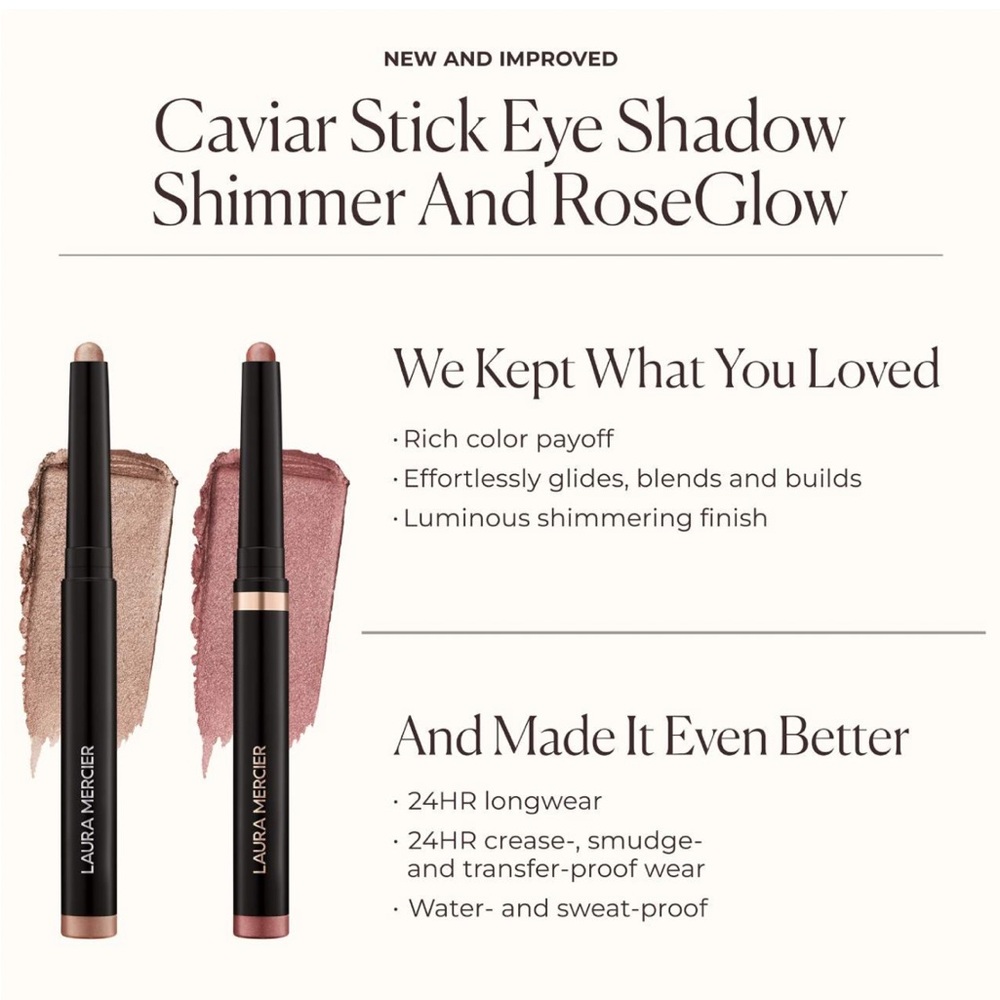 Laura Mercier Forbidden Rose Shimmer Eyeshadow Caviar Stick - Rich Rose Copper - Picture 7 of 7